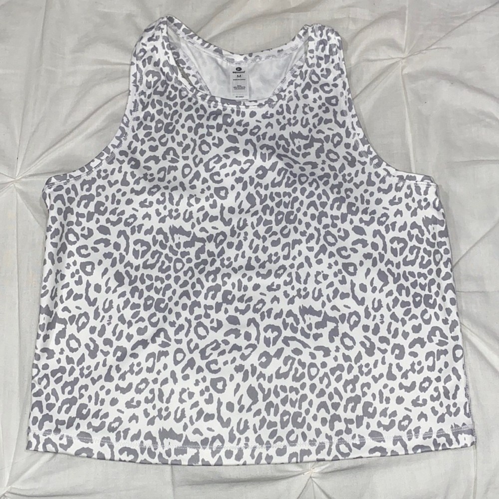 Animal print athletic top size M